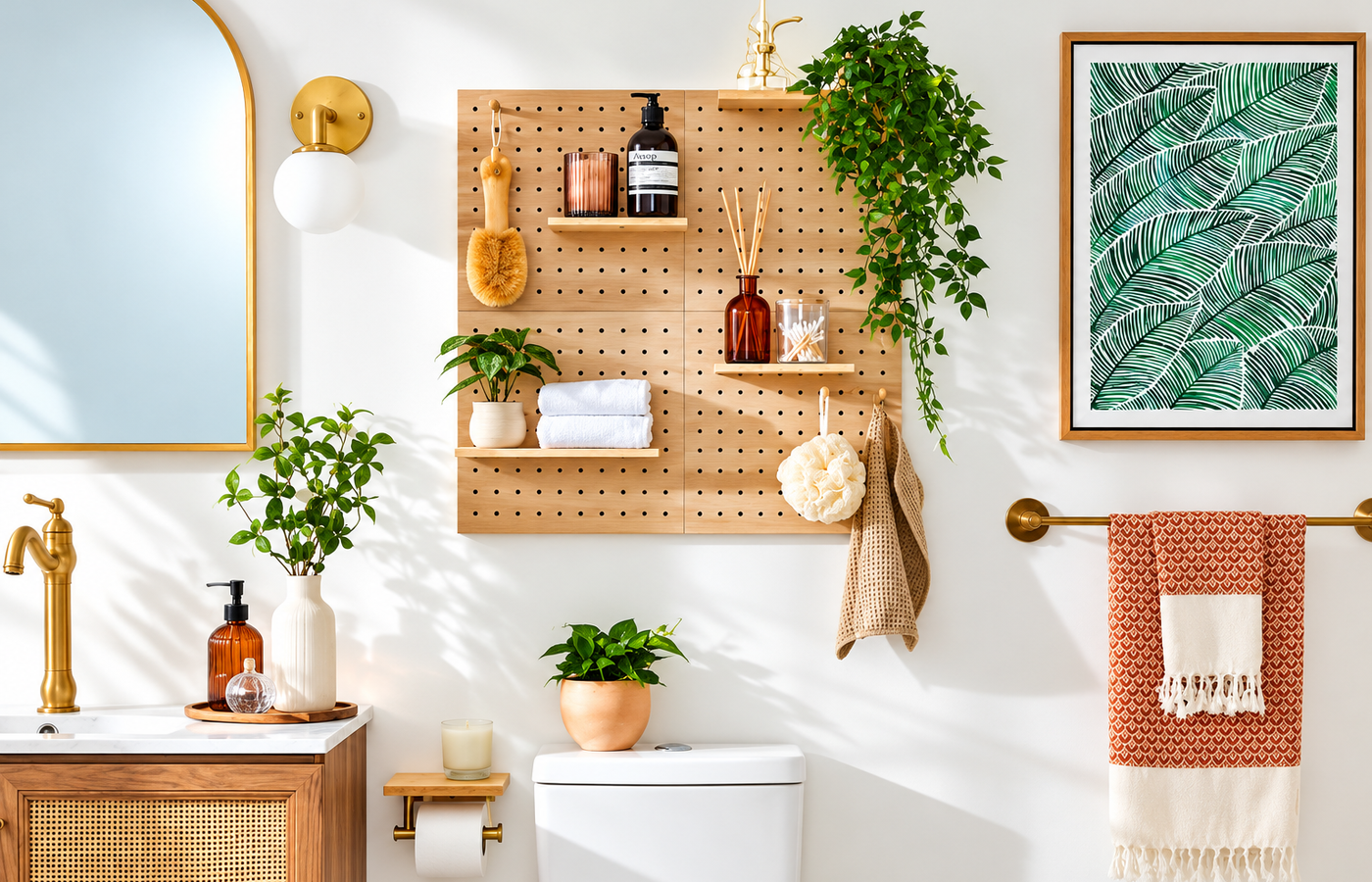 Small bathroom storage ideas without cabinets