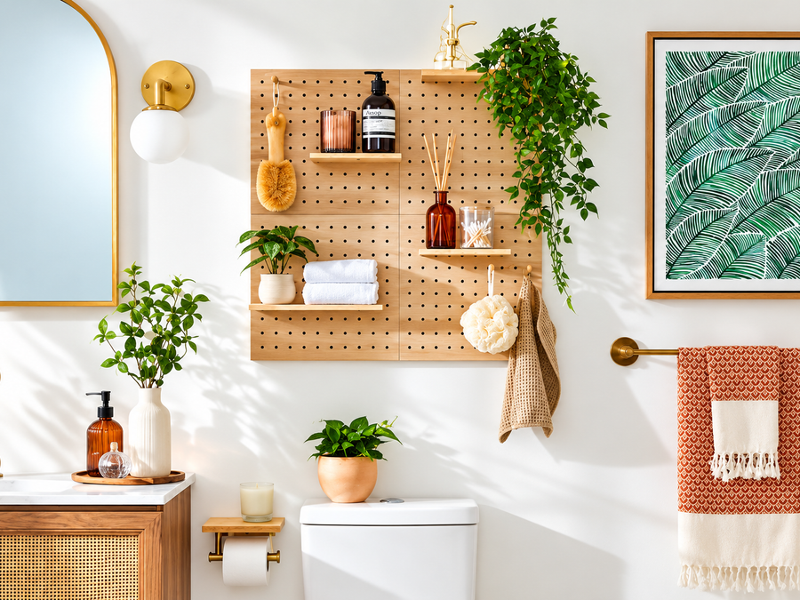Small bathroom storage ideas without cabinets
