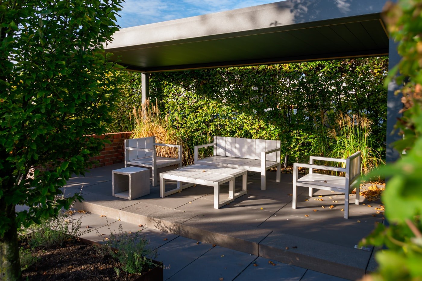 How to decorate a small balcony with railing planters and foldable furniture